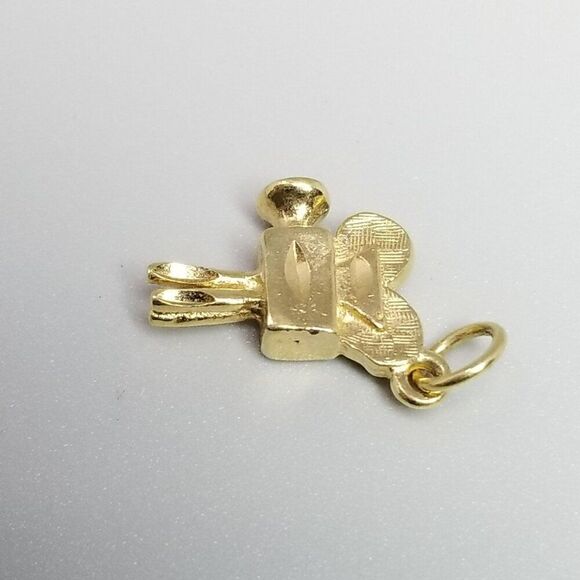 Vintage Movie Camera Charm Pendant, Gold Tone Retro Style Film Reel, Estate - Picture 2 of 6